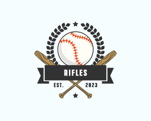 Baseball Bat Team Athlete  Logo