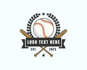 Baseball Bat Team Athlete  Logo