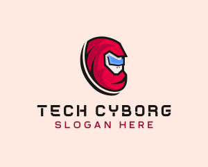 Cyborg - Futuristic Cyborg Character logo design