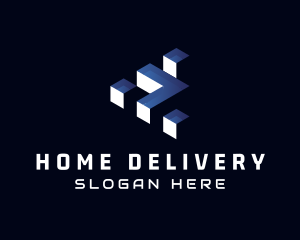 Package Logistic Arrow logo design