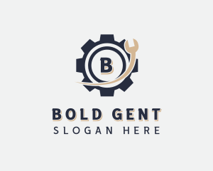 Machinist Wrench Tool logo design