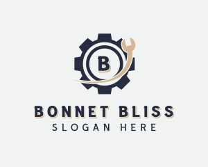 Machinist Wrench Tool logo design