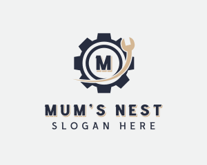 Machinist Wrench Tool logo design