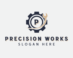 Machinist - Machinist Wrench Tool logo design