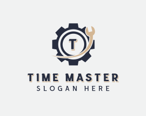 Machinist Wrench Tool logo design