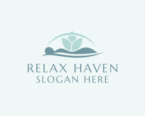 Lotus Massage Relaxation logo design