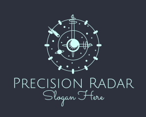 Solar System Clock logo design