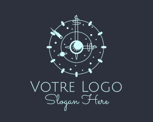 Blue - Solar System Clock logo design