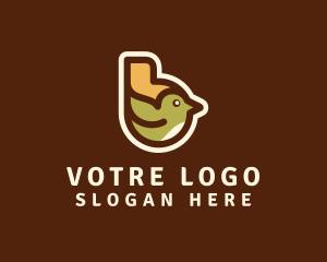 Customer Service - Bird Icon Letter B logo design