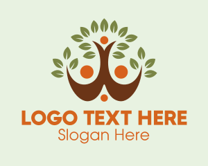 Brown - Eco Tree Team logo design