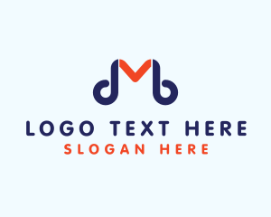 Modern - Generic Curvy Letter M logo design