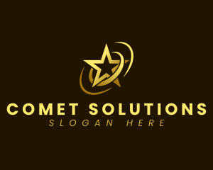 Comet - Star Space Orbit logo design