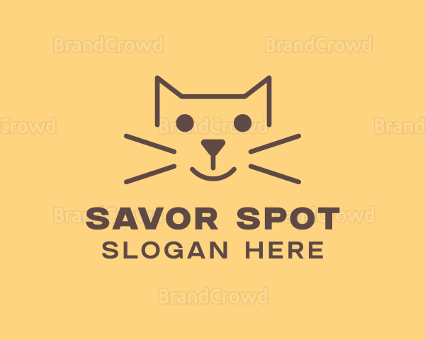 Pet Cat Veterinary Logo