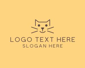 Minimalism - Pet Cat Veterinary logo design