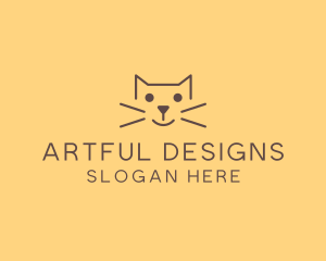 Pet Cat Veterinary logo design