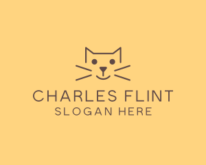 Pet Cat Veterinary logo design