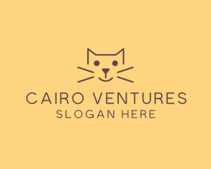 Pet Cat Veterinary logo design