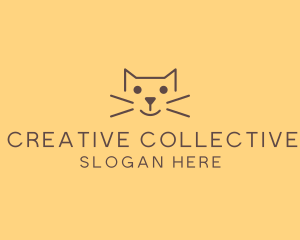 Pet Cat Veterinary logo design