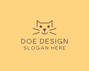 Pet Cat Veterinary logo design