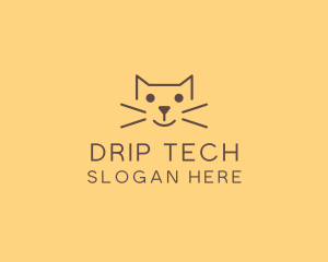 Pet Cat Veterinary logo design