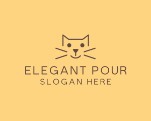 Pet Cat Veterinary logo design