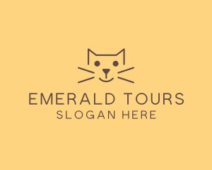 Pet Cat Veterinary logo design