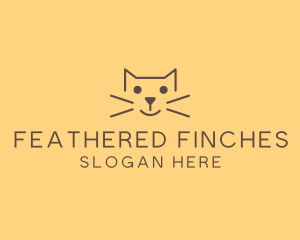 Pet Cat Veterinary logo design