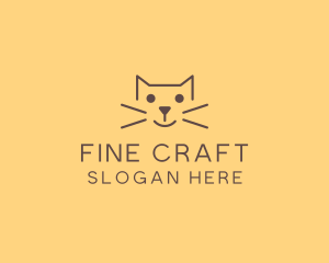 Pet Cat Veterinary logo design