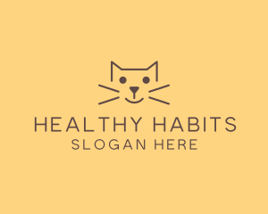 Pet Cat Veterinary logo design