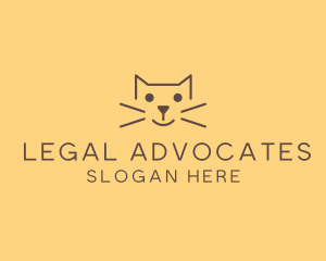 Pet Cat Veterinary logo design