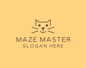 Pet Cat Veterinary logo design