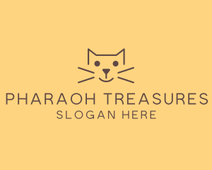 Pet Cat Veterinary logo design