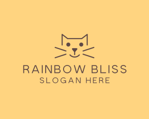 Pet Cat Veterinary logo design