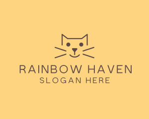 Pet Cat Veterinary logo design