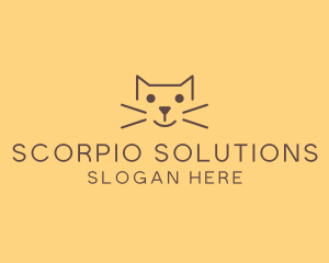 Pet Cat Veterinary logo design