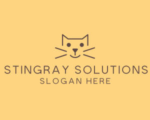 Pet Cat Veterinary logo design