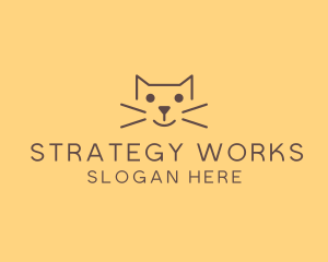 Pet Cat Veterinary logo design