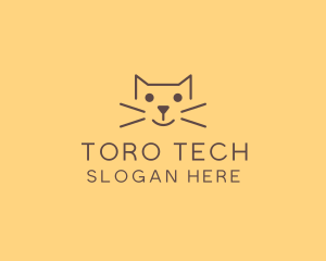 Pet Cat Veterinary logo design