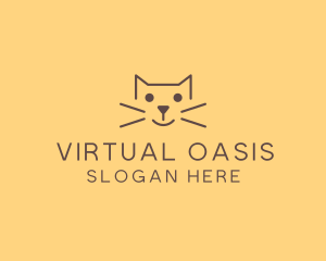 Pet Cat Veterinary logo design