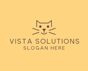 Pet Cat Veterinary logo design