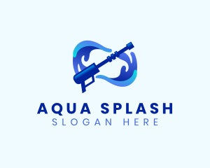 Pressure Washing Splash logo design