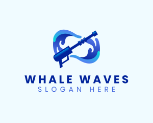 Pressure Washing Splash logo design