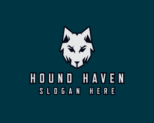 Wolf Hound Vet logo design