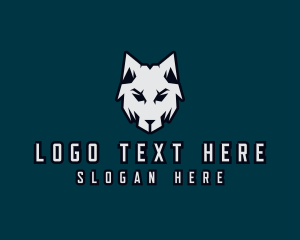 Orange Dog - Wolf Hound Vet logo design