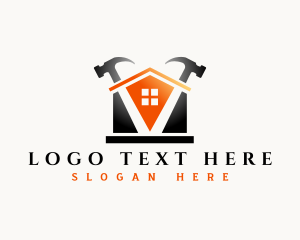 House - Hammer House Carpentry logo design