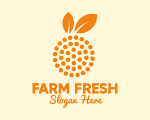 Orange Fruit Dots  logo design