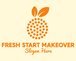 Orange Fruit Dots  logo design