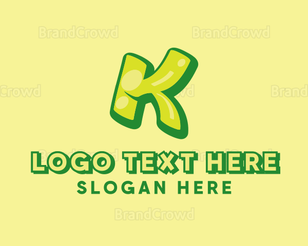 Graphic Gloss Letter K Logo