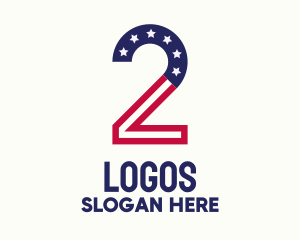 Nation - Patriotic Number 2 logo design
