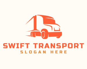 Express Transportation Truck logo design